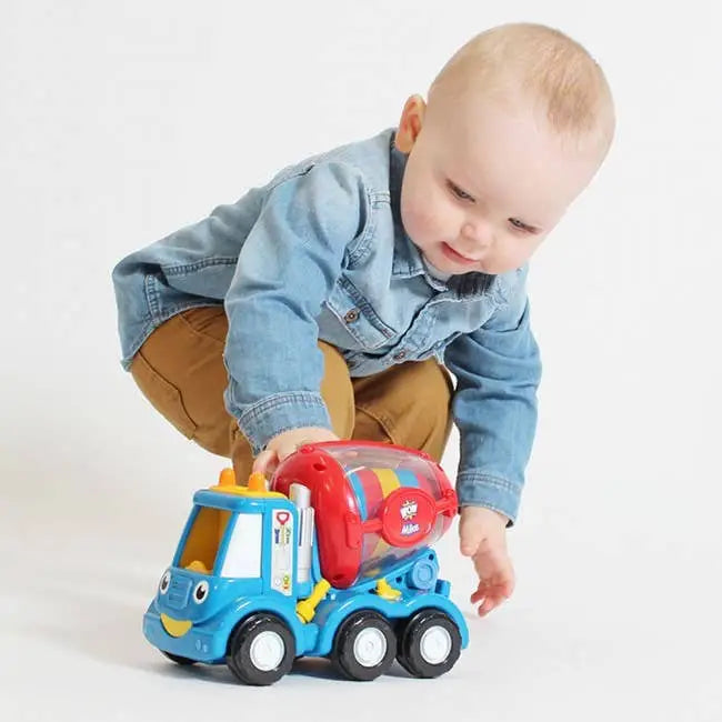 Electric push-pull tractor toy